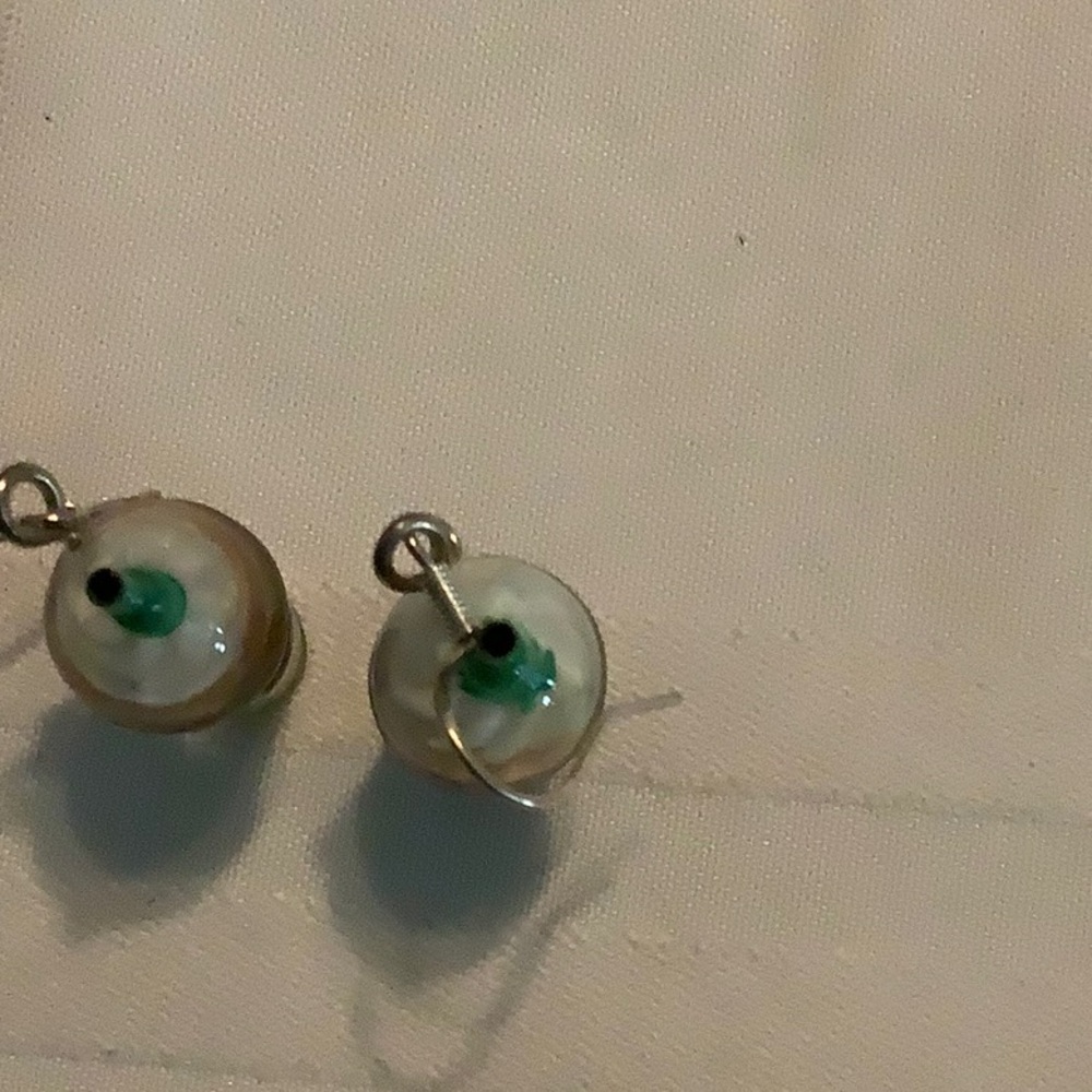 Starbucks Green and Brown Frappuccino Earrings - Picture 2 of 3